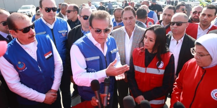 زيارة وزيرة التضامن لمعبر رفح