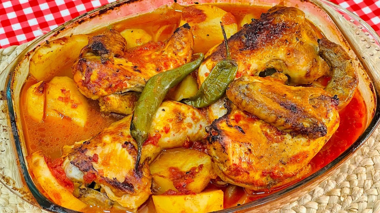 صينية البطاطس بالفراخ