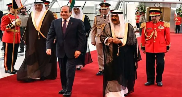 أمير الكويت والرئيس السيسي