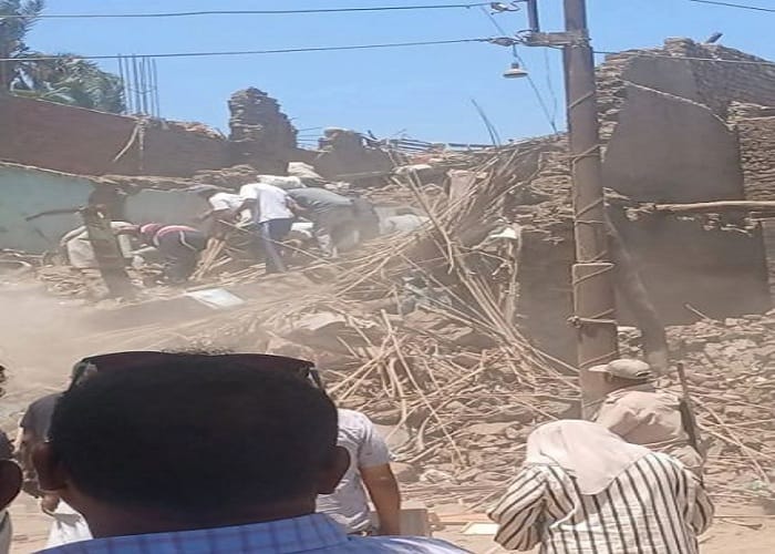 انهيار منزل في دندرة
