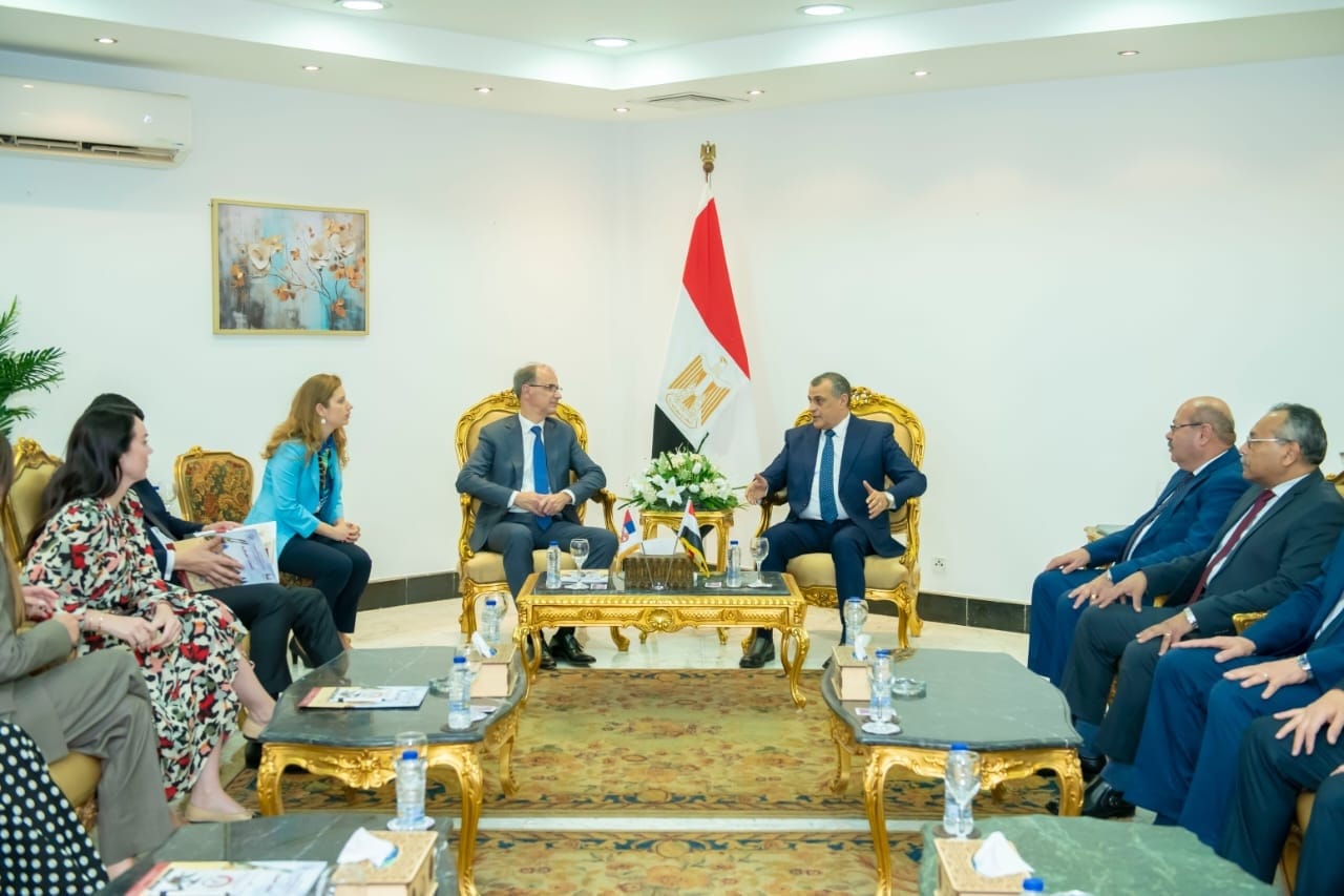وزير الإنتاج الحربي يلتقي رئيس وزراء صربيا