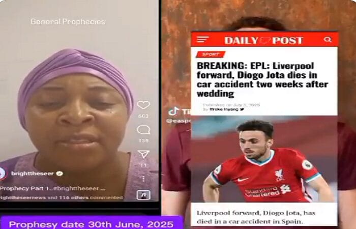 عرافة نيجيرية تثير الجدل.. تنبأت بوفاة لاعب ليفربول وتحذر من اندلاع حرب جديدة (فيديو)