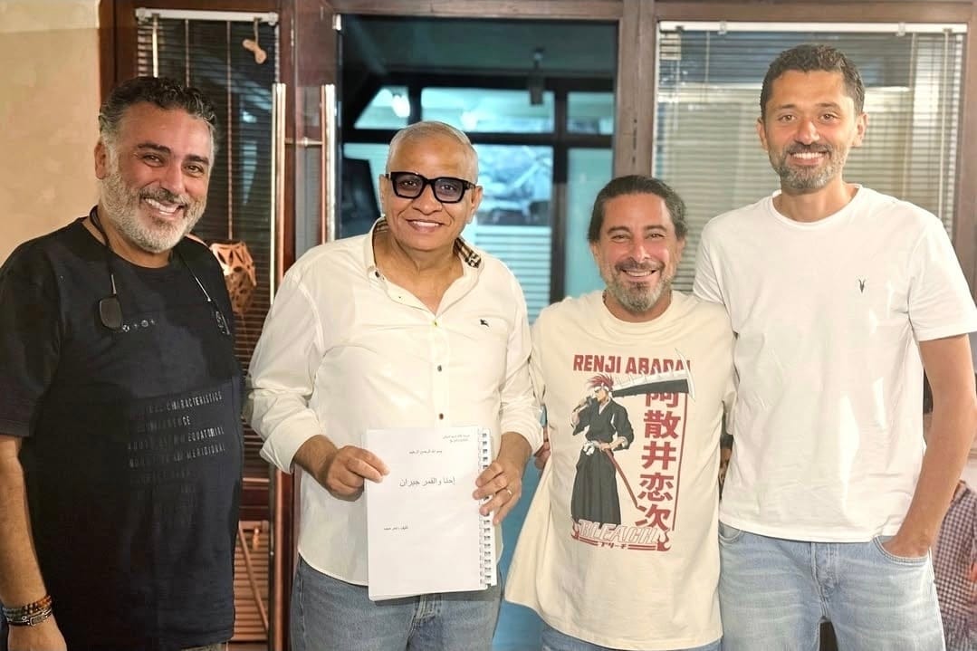 كريم محمود عبدالعزيز والمخرج هادي الباجوري وتامر حبيب وأحمد السبكي