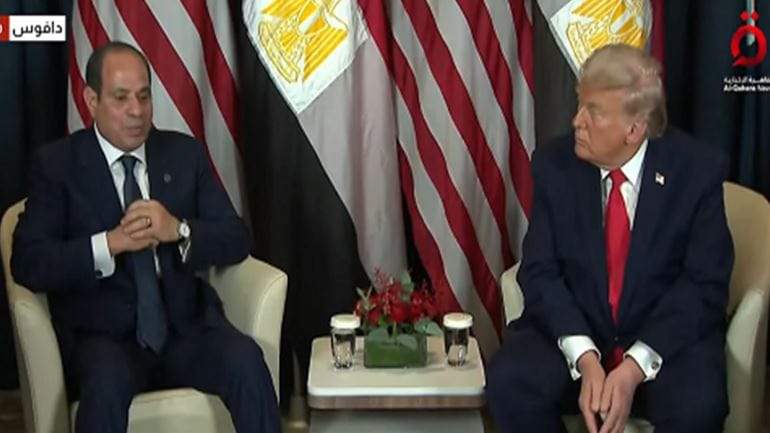 الرئيس السيسي يشكر نظيره الأمريكي على جهوده في التعامل مع أصعب قضايا المنطقة