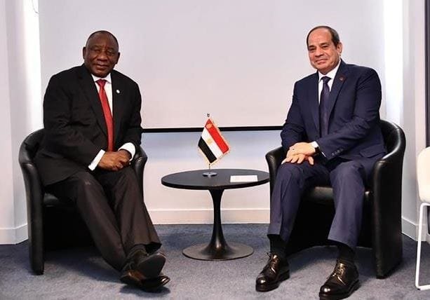 الرئيسان السيسي ورامافوزا يبحثان تطوير العلاقات المصرية الجنوب أفريقية ودعم التكامل القاري