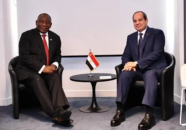 الرئيسان السيسي ورامافوزا يبحثان تطوير العلاقات المصرية الجنوب أفريقية ودعم التكامل القاري