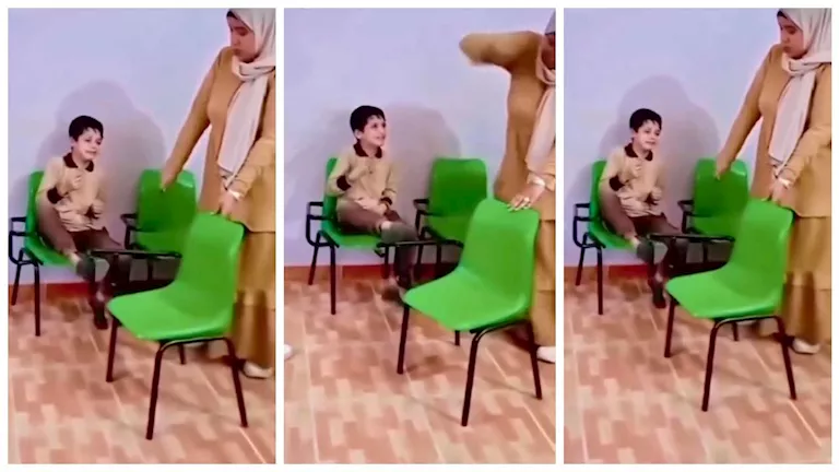 ضبط السيدة صاحبة فيديو ضرب طفل في فصل دراسي.. «مش معلمة والواقعة من 3 سنين»